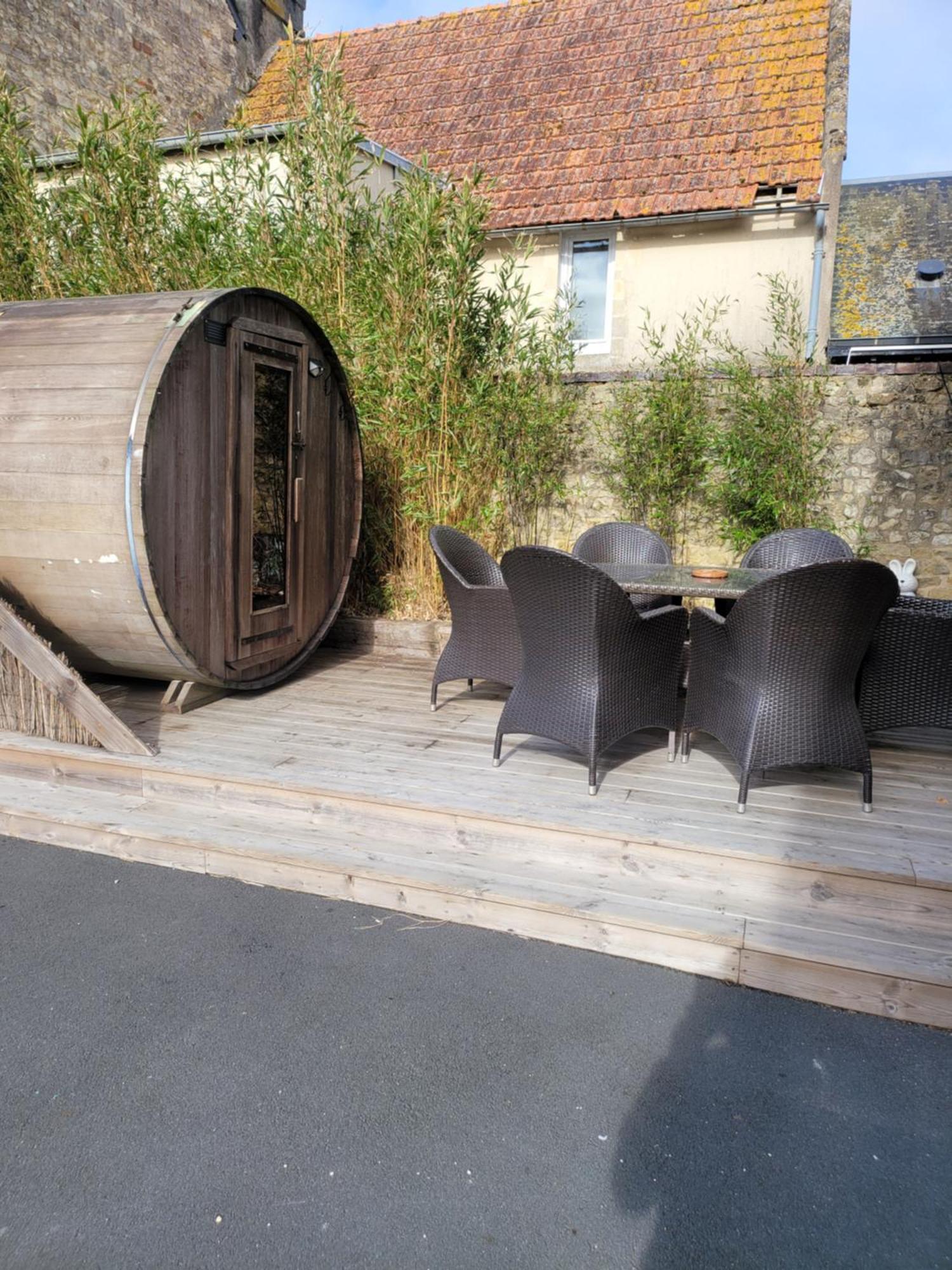 Gite L'Ardoisier 7 Pers Sauna Bayeux 2Km Gueron Exterior photo